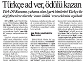 TDK iş yerlerinde Türkçe ad kullanılmasını özendiriyor
